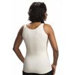 Wear Ease Crisscross Shaper Mastectomy Camisole - Ivory Back View