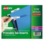 Buy Avery Tabs Inserts For Hanging File Folders