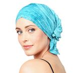 Buy Chemo Beanies Molly Aqua Dye Ruffle