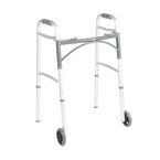 Buy 9Drive Deluxe Folding Walker Two Button With 5" Wheels