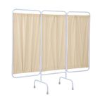 Buy R&B Stationary Antimicrobial Three Panel Privacy Screen With Crutch Tips