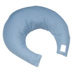 Buy Hermell Comfy Pillow with Blue Satin Zippered Cover