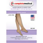 Buy Complete Medical Extra Firm Below Knee Closed Toe 30-40 mmHg Compression  Stockings