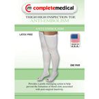 Buy Complete Medical Thigh High 15-20 mmHg Anti-Embolism Stockings With Inspection Toe