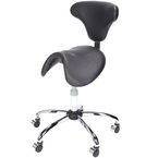 Buy Everyway4all Saddle Stool With Wide Base And Contoured Back Rest