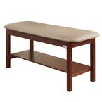 Buy Clinton Flat Top Classic Series Straight Line Treatment Table with Full Shelf