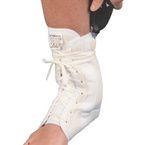 Buy AT Surgical Lace Up Canvas Ankle Brace With Double Air Bladder