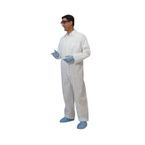 Buy Cardinal Health White Coveralls With Elastic Cuffs and Ankles