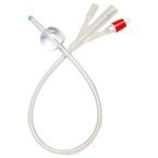 Buy Medline Three-Way Select Silicone Straight Tip Foley Catheter - 30cc Balloon Capacity