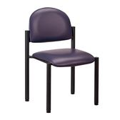 Clinton Gray Frame Side Chair with Wall Guard and No Arms