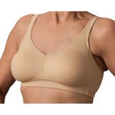  Nearly Me -#640 Jacquard Soft Cup Mastectomy Pocket Bra, Black  (Size: 36A): Clothing, Shoes & Jewelry