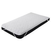 Cotton brushed padded waterproof Quilted Mattress Topper with Elastic straps