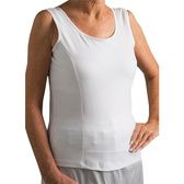 Open Bust Compression Camisole. Microfiber Shape Wear. For Slimmer Look &  After Cosmetic Surgery. Post-Op Garments. Fine Italian Made Quality &  Style. (Small White) 