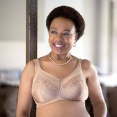 American Breast Care Mastectomy Bra Satin Trim T-Shirt Size 36D