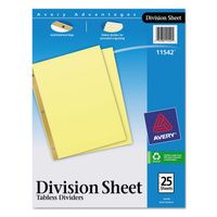 Buy Avery Untabbed Division Sheet Dividers