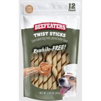 Buy Beefeaters Rawhide Free Oven Baked Twist Sticks Peanut Butter