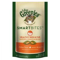 Buy Greenies SmartBites Healthy Skin & Fur Chicken Flavor Cat Treats