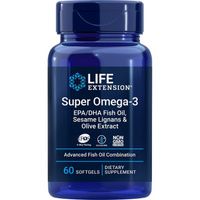 Buy Life Extension Super Omega-3 EPA/DHA Fish Oil, Sesame Lignans & Olive Extract