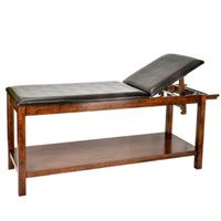 Buy AdirMed Wood Treatment Table with Shelf & Adjustable Back