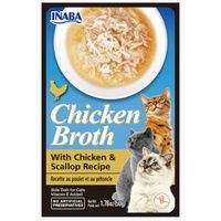 Buy Inaba Chicken Broth with Chicken and Scallop Recipe Side Dish for Cats