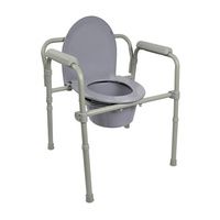 Buy Mckesson 3-in-1 Fixed Arm Commode Chair With Steel Frame