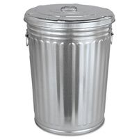 Buy Magnolia Brush Galvanized Trash Can With Lid