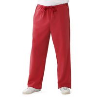 Buy Medline Newport Ave Unisex Stretch Fabric Scrub Pants with Drawstring - Red