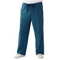 Buy Medline Newport Ave Unisex Stretch Fabric Scrub Pants with Drawstring - Caribbean Blue