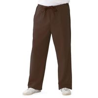 Buy Medline Newport Ave Unisex Stretch Fabric Scrub Pants with Drawstring - Chocolate