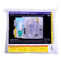 Buy Medline Silicone Elastomer Coated Latex Erase Cauti Foley Catheter Tray With Urine Meter