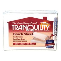 Buy Tranquility Peach Sheet Disposable Underpad