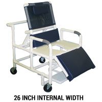 Buy MJM International Bariatric Reclining Shower Chair with Full Support Commode Seat
