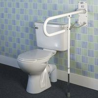 Buy Homecraft Devon Floor-Mounted Folding Toilet Support Rail