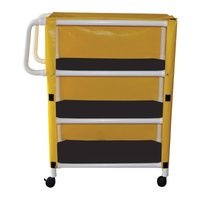 Buy MJM International Three Shelf Linen Cart with Ergonomic Handles