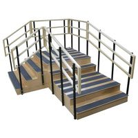 Buy Bailey Dual Platform Right Angle Bariatric Training Stairs