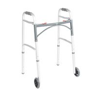 Buy Drive Deluxe Folding Walker Two Button With 5" Wheels