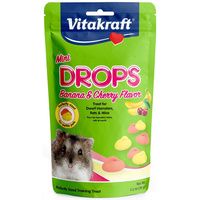 Buy Vitakraft Mini Drops Treat for Hamsters, Rats & Mice - Banana & Cherry Flavor