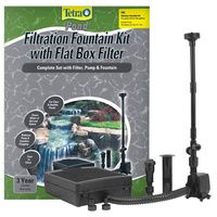 Buy Tetra Pond Filtration Fountain Kit with Submersible Flat Box Filter
