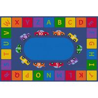 Buy Childrens Factory Alphabet Cars Educational Rugs