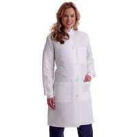BETTERUU Disposable Lab Coat Unisex White Cotton Professional Lab Uniform Laboratory Coats Men/Women S 