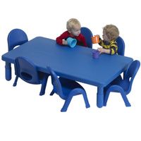 Buy Childrens Factory MyValue Rectangle Table With 6 Chairs Set