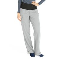 Buy Medline Pacific Ave Womens Stretch Fabric Wide Waistband Scrub Pants - Light Gray