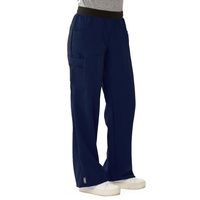 Buy Medline Pacific Ave Womens Stretch Fabric Wide Waistband Scrub Pants - Navy