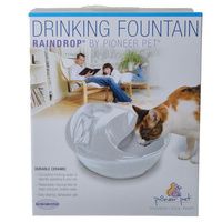 Buy Pioneer Raindrop Ceramic Drinking Fountain - White
