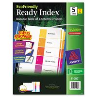 Buy Avery Customizable Table of Contents Ready Index Multicolor Dividers with Printable Section Titles