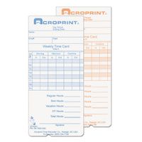 Buy Acroprint Cards for Model ATR240 and ATR360 Top Loading Time Clocks