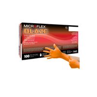 Buy Microflex Blaze Orange Nitrile Exam Gloves