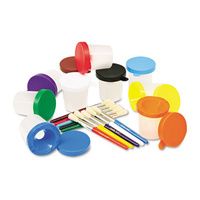 Buy Creativity Street No-Spill Paint Cups and Brushes Pack