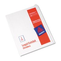 Buy Avery Blank Tab Legal Exhibit Index Dividers with White Tabs