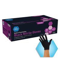 Buy MedPride Black Nitrile Exam Gloves